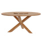 Modway Wellspring 63" Outdoor Patio Teak Wood Dining Table FredCo