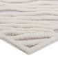 Modway Whimsical Current Abstract Wavy Striped Shag Area Rug FredCo