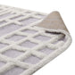 Modway Whimsical Ladder Abstract Plaid Lattice Shag Area Rug FredCo
