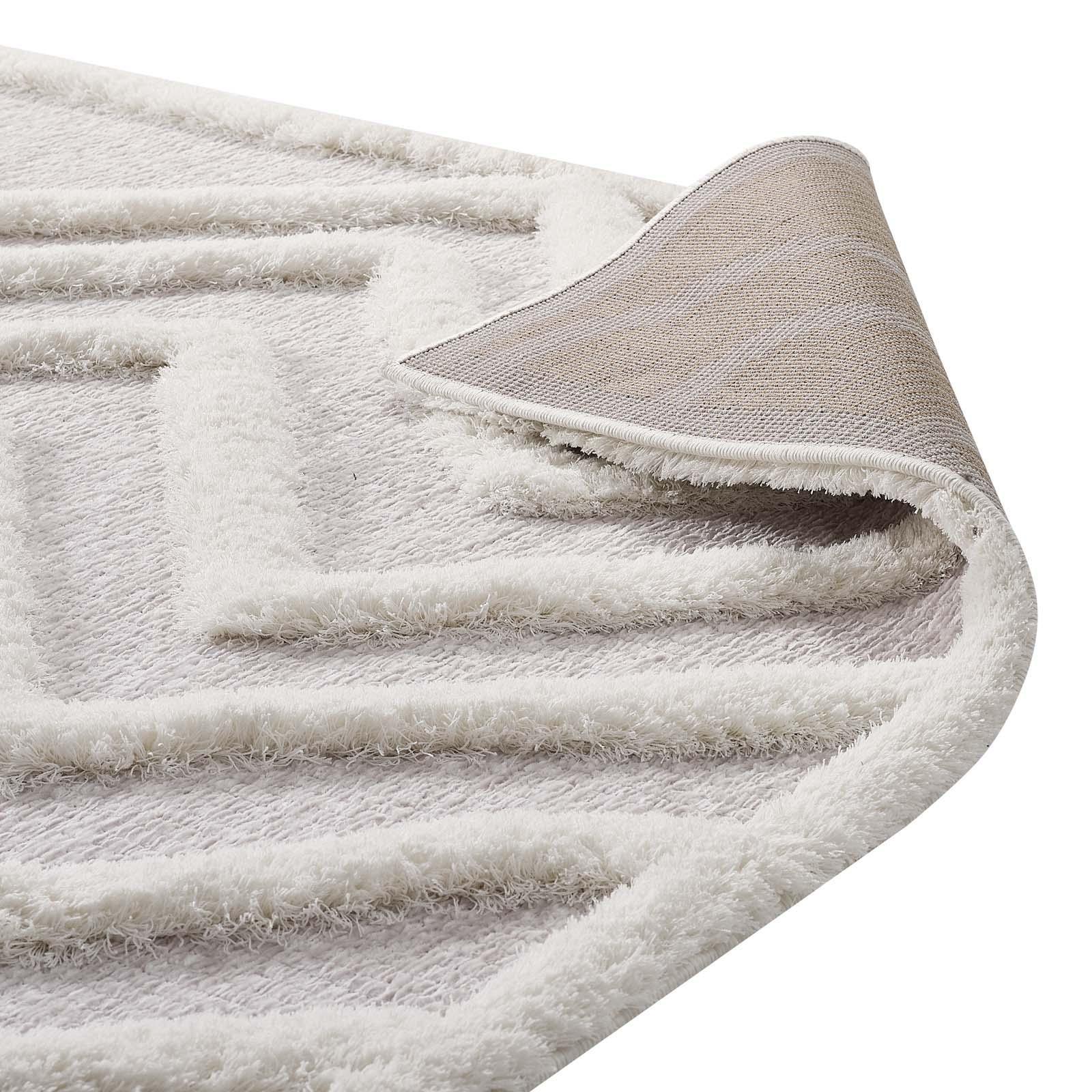 Modway Whimsical Pathway Abstract Chevron Shag Area Rug FredCo