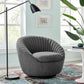 Modway Whirr Tufted Fabric Swivel Chair FredCo