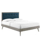 Modway Willow Full Wood Platform Bed With Splayed Legs FredCo