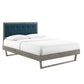 Modway Willow King Wood Platform Bed With Angular Frame FredCo