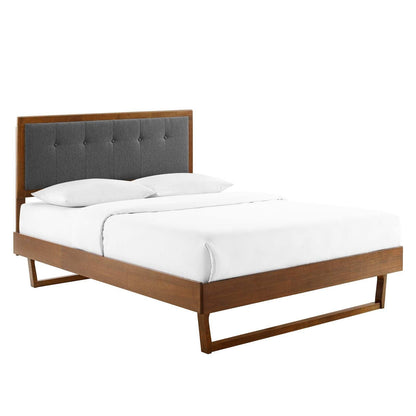 Modway Willow King Wood Platform Bed With Angular Frame FredCo
