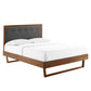 Modway Willow King Wood Platform Bed With Angular Frame FredCo