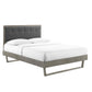 Modway Willow King Wood Platform Bed With Angular Frame FredCo