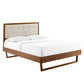Modway Willow King Wood Platform Bed With Angular Frame FredCo