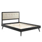 Modway Willow Queen Wood Platform Bed With Splayed Legs FredCo