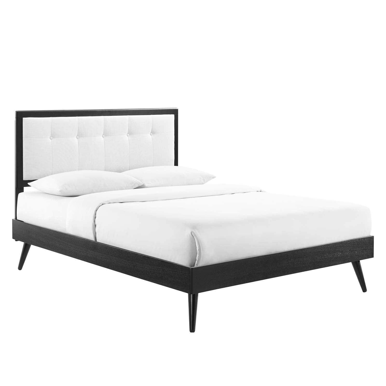 Modway Willow Queen Wood Platform Bed With Splayed Legs FredCo