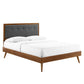 Modway Willow Queen Wood Platform Bed With Splayed Legs FredCo