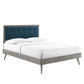Modway Willow Queen Wood Platform Bed With Splayed Legs FredCo