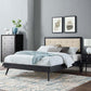 Modway Willow Queen Wood Platform Bed With Splayed Legs FredCo