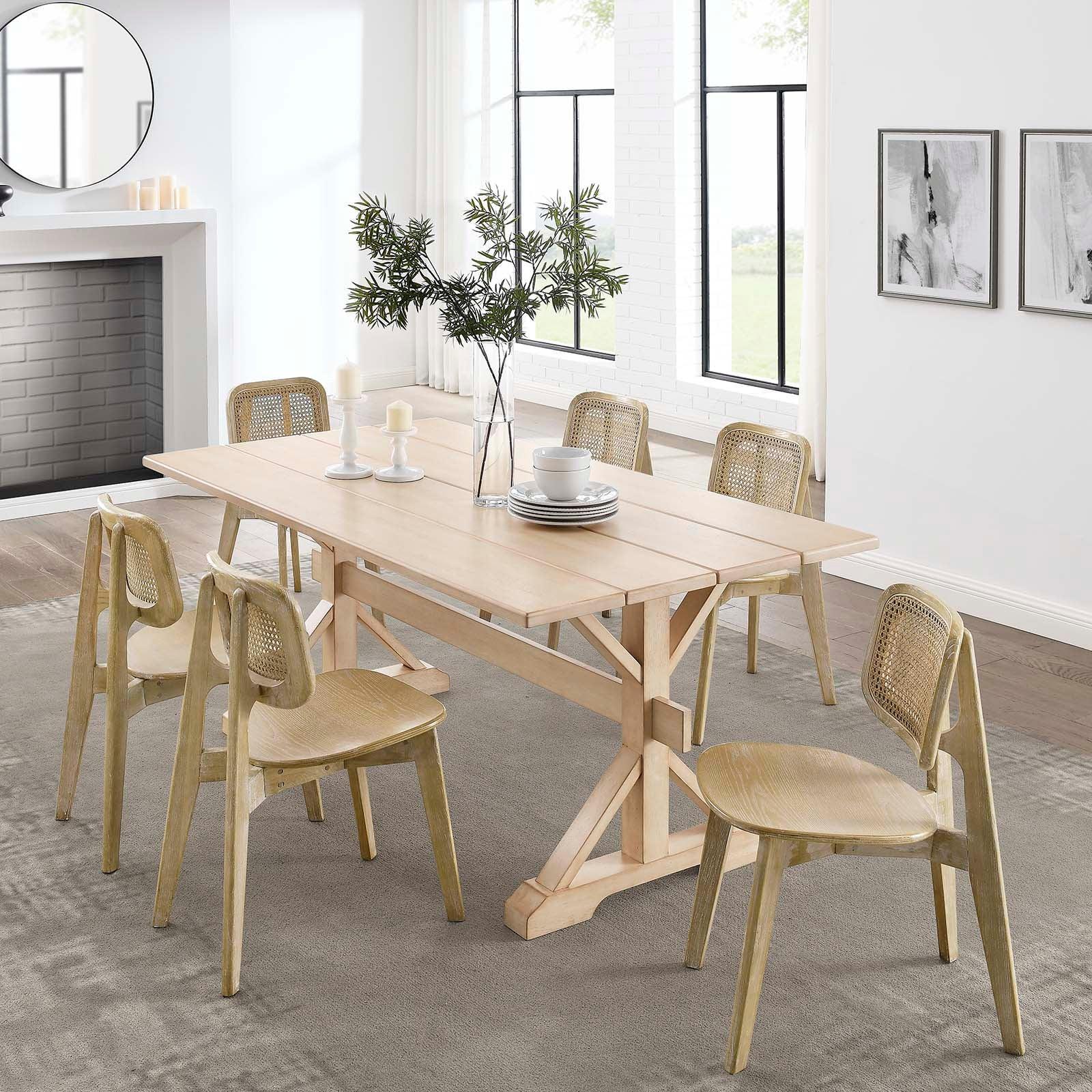Modway Windchime 71" Wood Dining Table, EEI-4579 FredCo