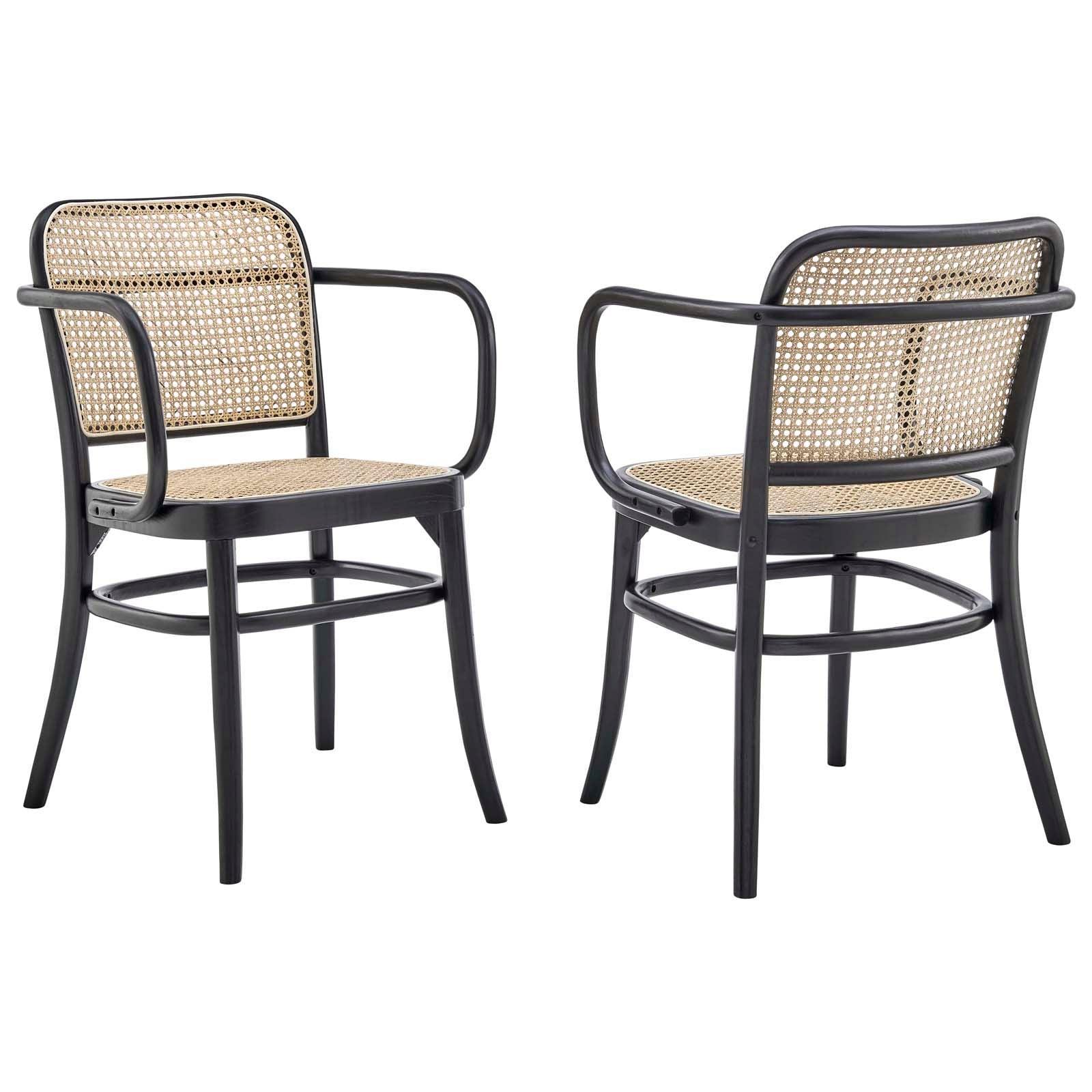 Modway Winona Wood Dining Chair Set of 2 FredCo
