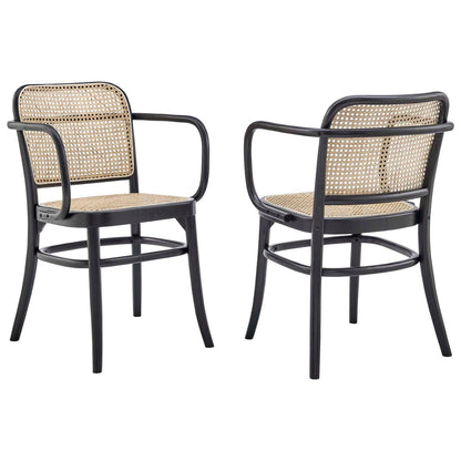 Modway Winona Wood Dining Chair Set of 2 FredCo