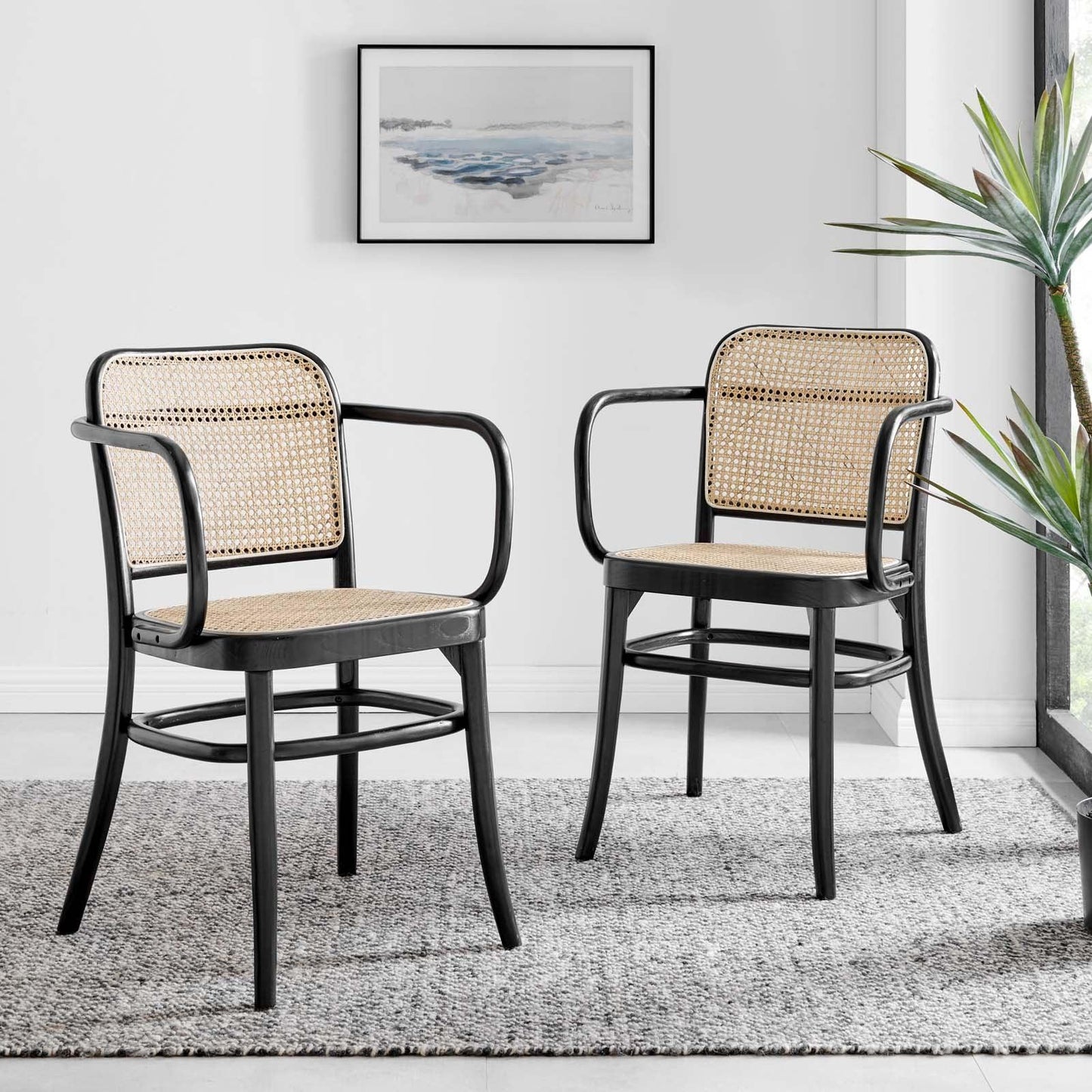 Modway Winona Wood Dining Chair Set of 2 FredCo