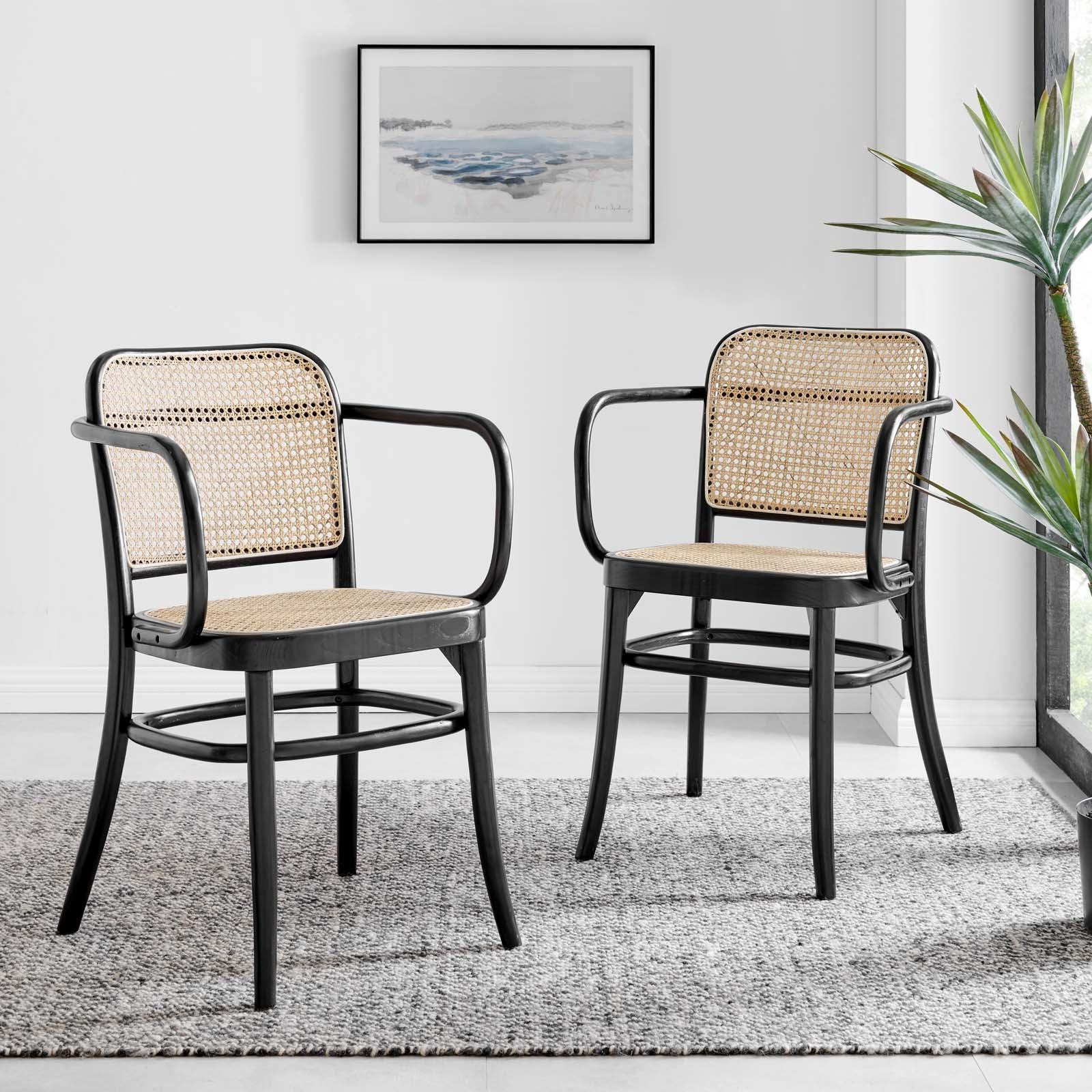 Modway Winona Wood Dining Chair Set of 2 FredCo