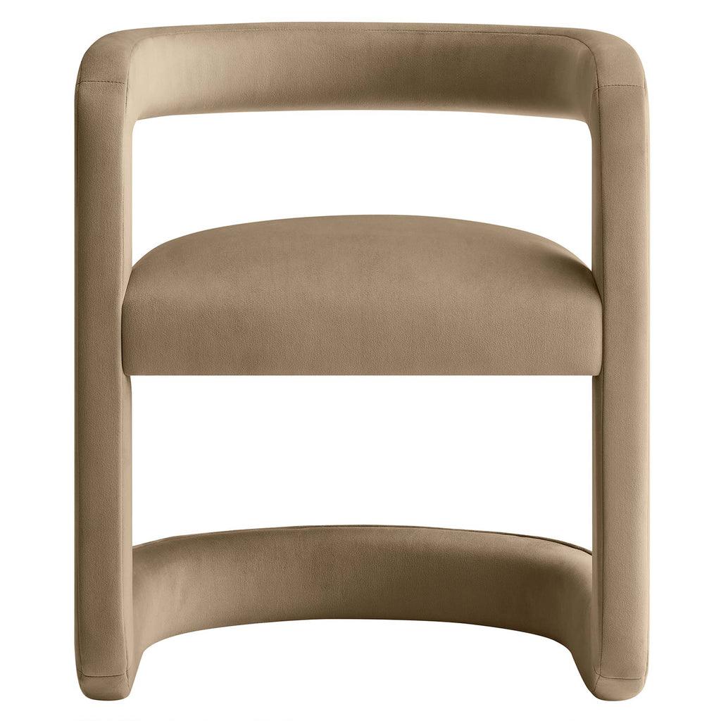 Modway Winslow Barrel Performance Velvet Dining Chair FredCo