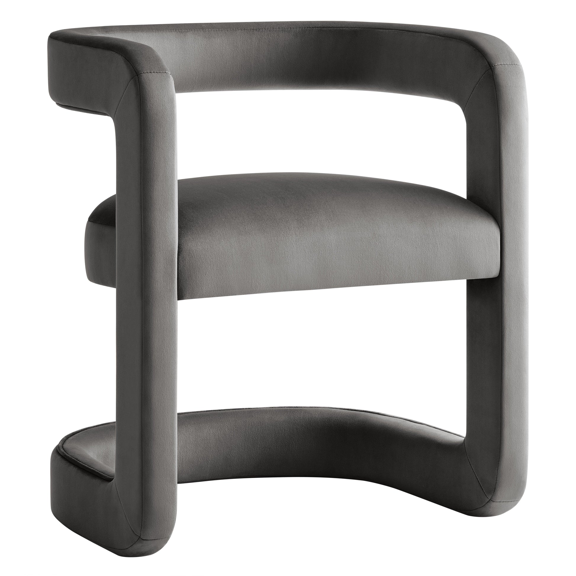 Modway Winslow Barrel Performance Velvet Dining Chair FredCo
