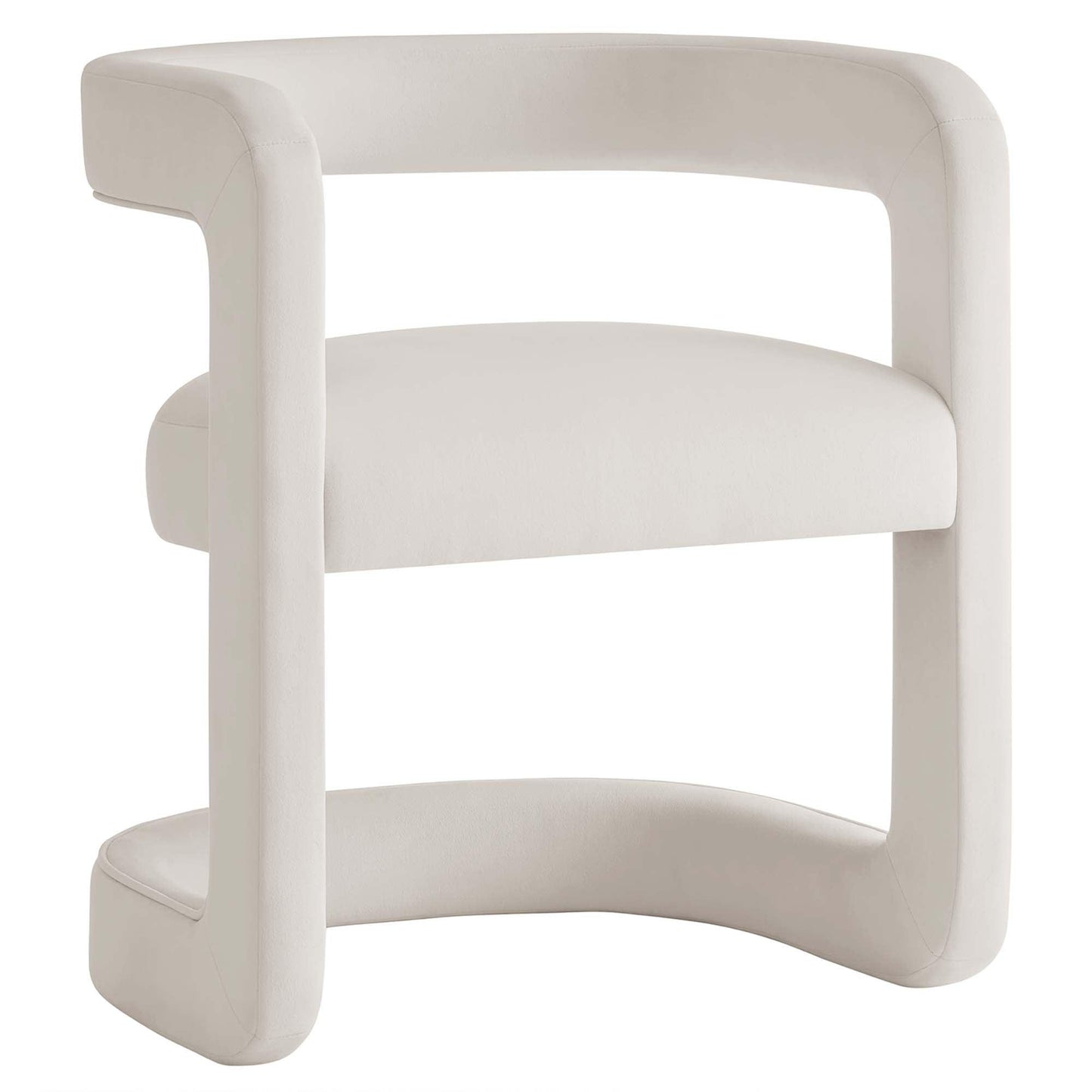 Modway Winslow Barrel Performance Velvet Dining Chair FredCo