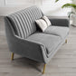 Modway Winsome Channel Tufted Performance Velvet Loveseat FredCo