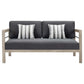 Modway Wiscasset Outdoor Patio Acacia Wood Loveseat FredCo