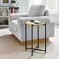 Modway Xilo Round Wood and Metal Side Table FredCo