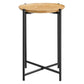 Modway Xilo Round Wood and Metal Side Table FredCo