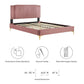 Modway Zahra Channel Tufted Performance Velvet King Platform Bed FredCo