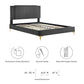 Modway Zahra Channel Tufted Performance Velvet Twin Platform Bed FredCo