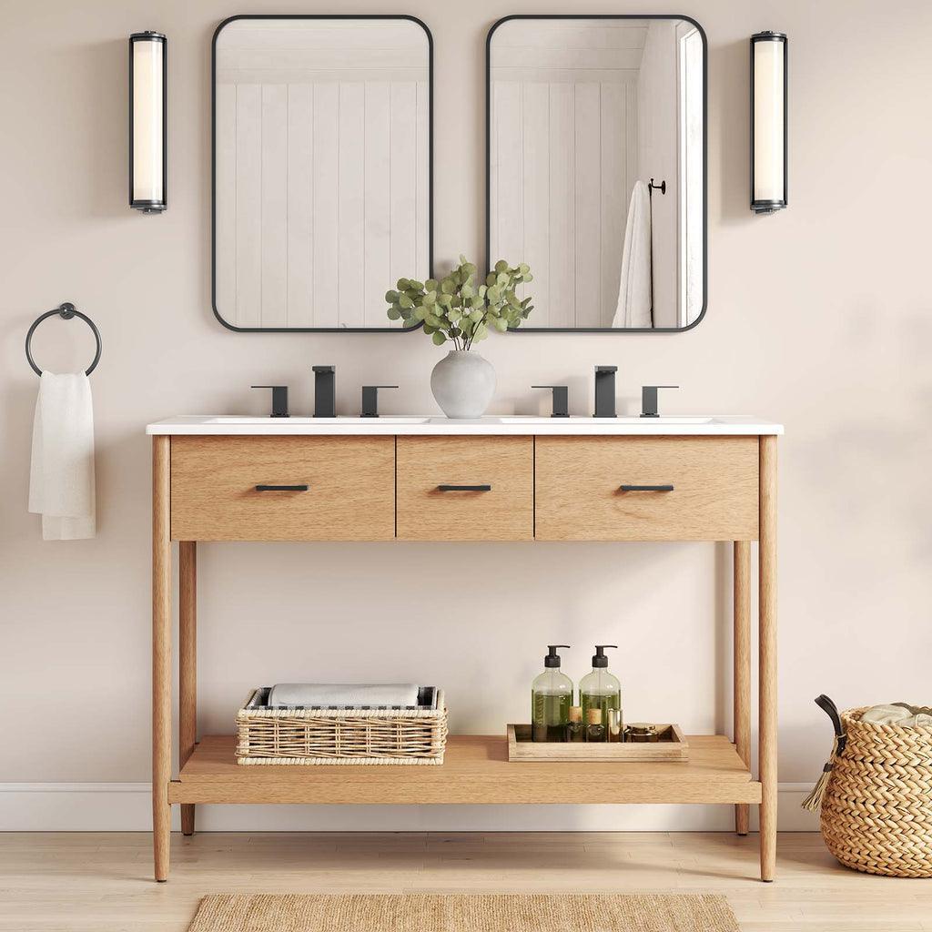 Modway Zaire 48" Double Sink Bathroom Vanity FredCo