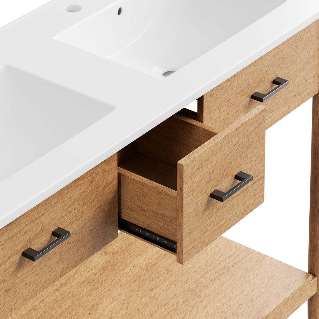 Modway Zaire 48" Double Sink Bathroom Vanity FredCo