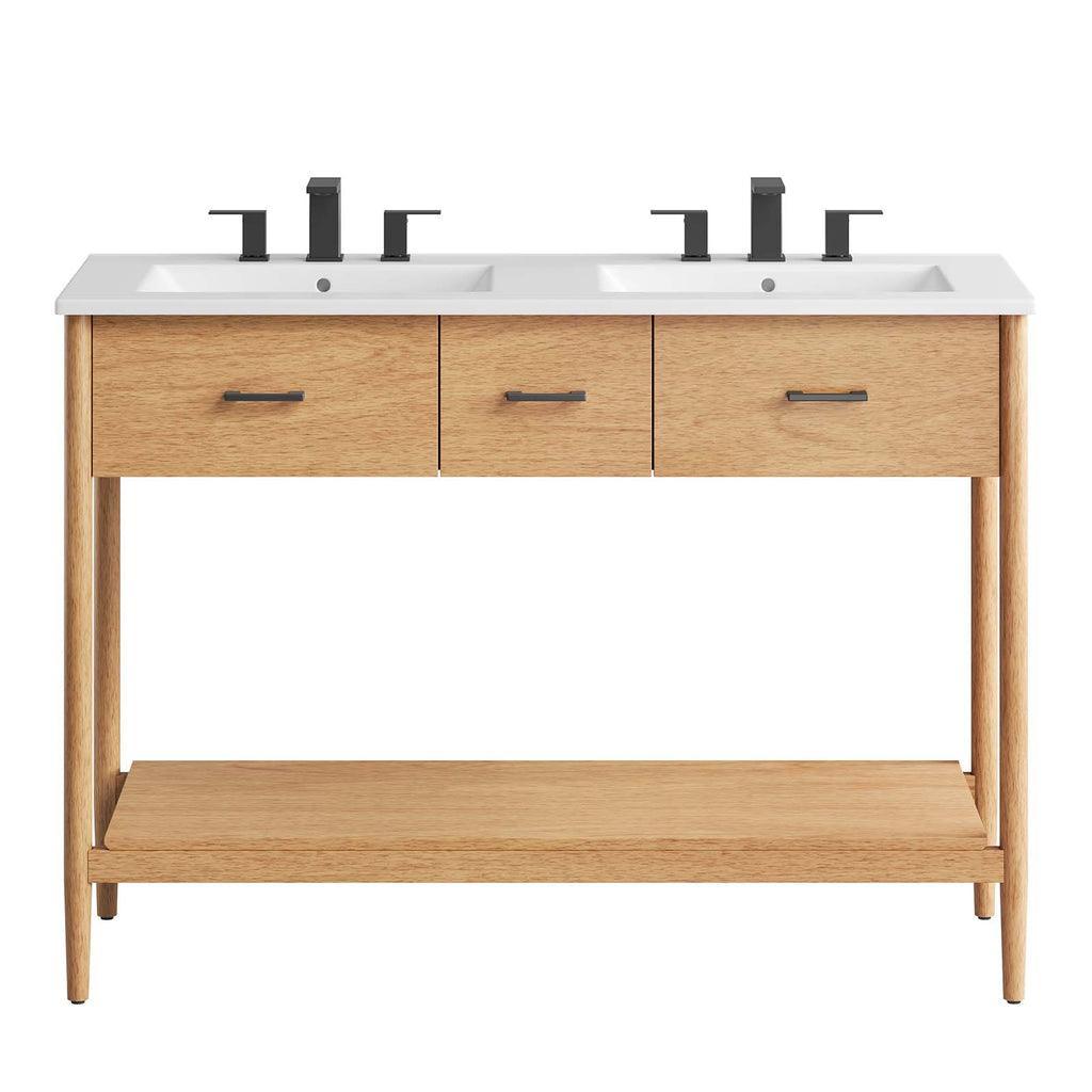 Modway Zaire 48" Double Sink Bathroom Vanity FredCo