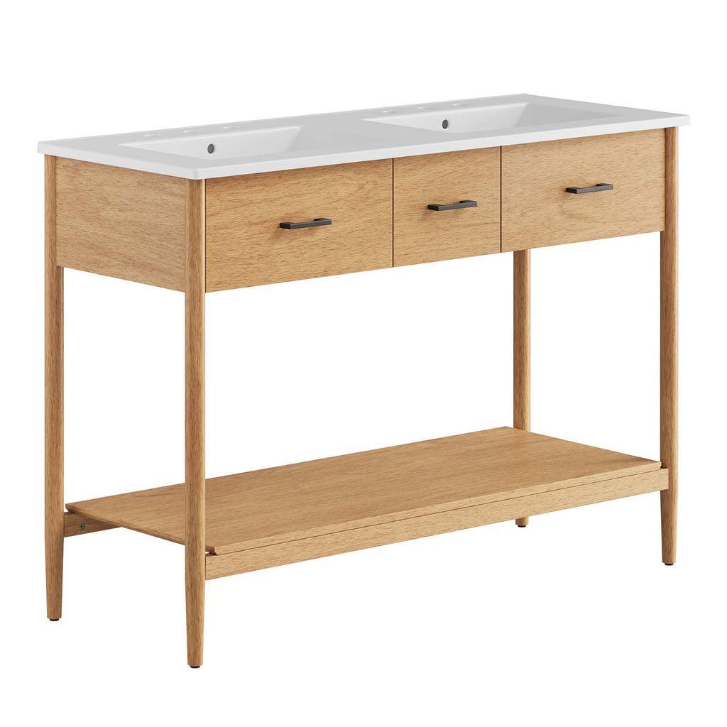 Modway Zaire 48" Double Sink Bathroom Vanity FredCo