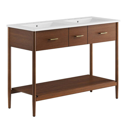 Modway Zaire 48" Double Sink Bathroom Vanity FredCo