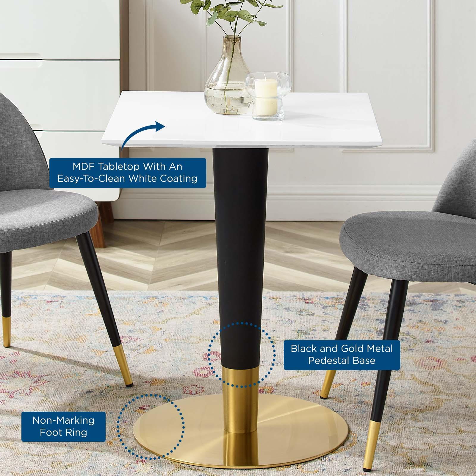 Modway Zinque 24" Square Dining Table FredCo