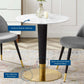 Modway Zinque 28" Artificial Marble Dining Table FredCo