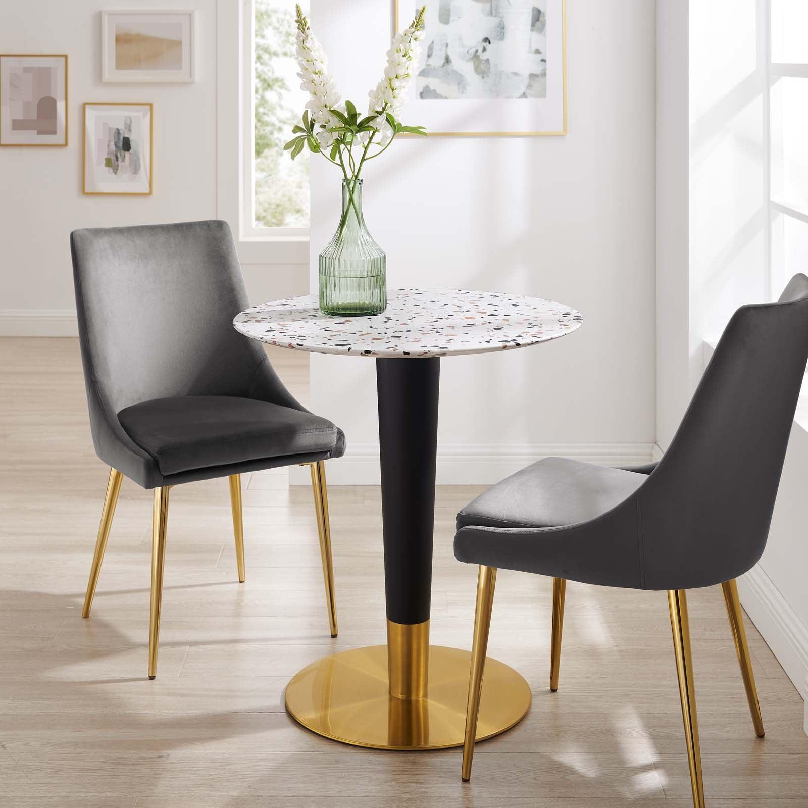 Modway Zinque 28" Round Terrazzo Dining Table FredCo