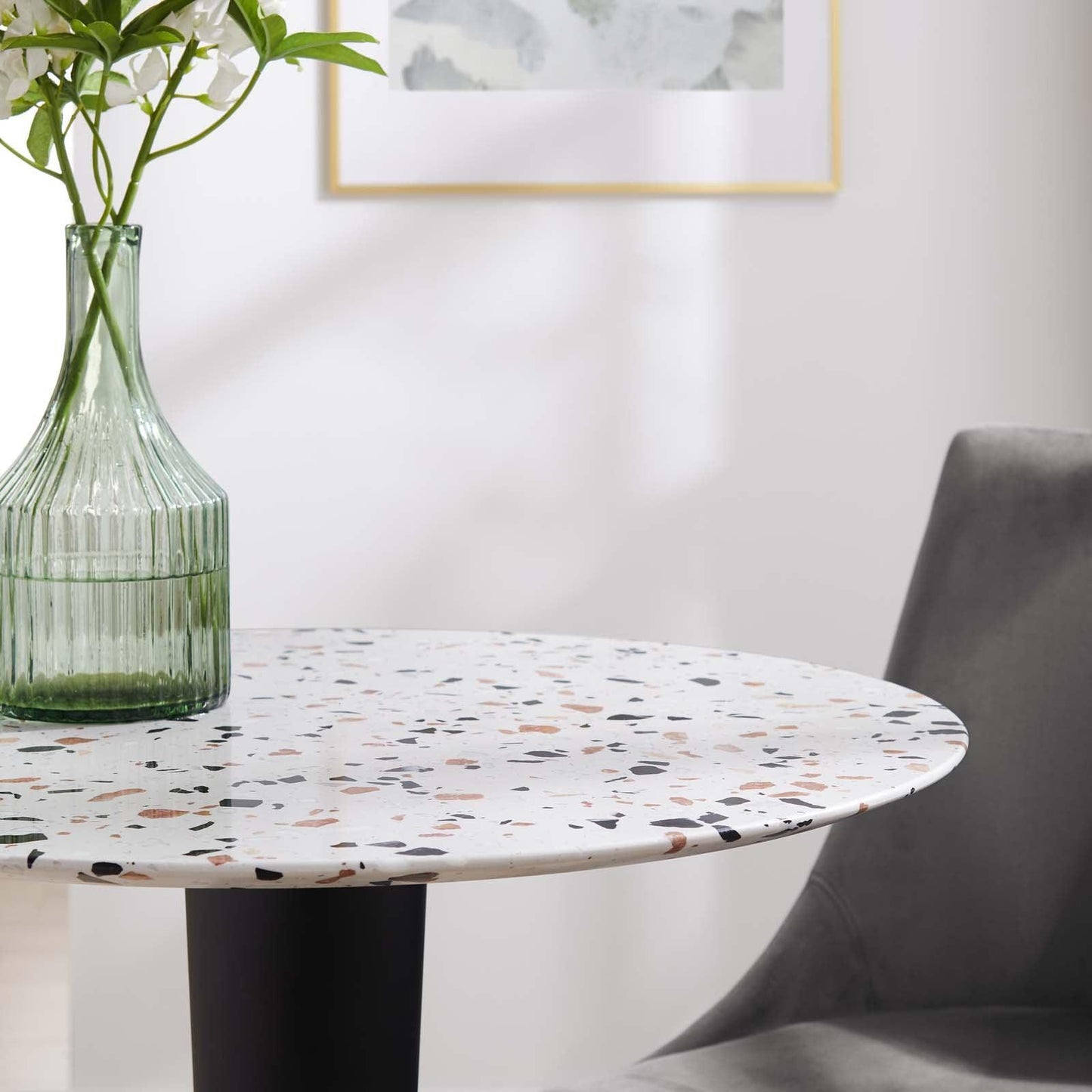 Modway Zinque 28" Round Terrazzo Dining Table FredCo