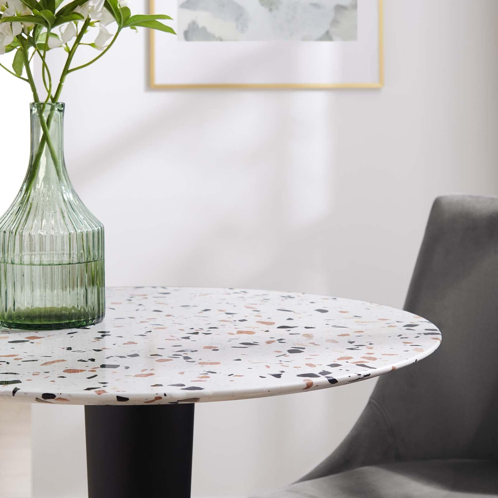 Modway Zinque 28" Round Terrazzo Dining Table FredCo