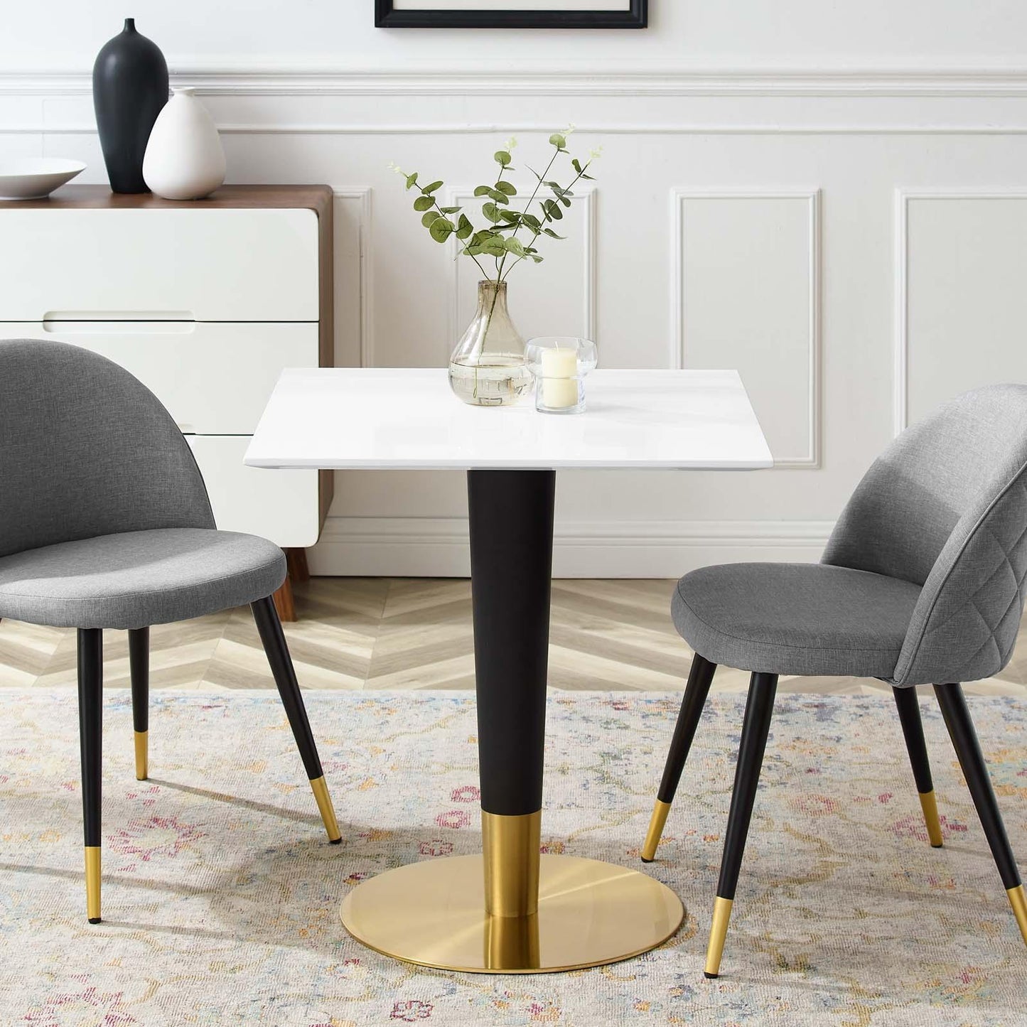 Modway Zinque 28" Square Dining Table FredCo