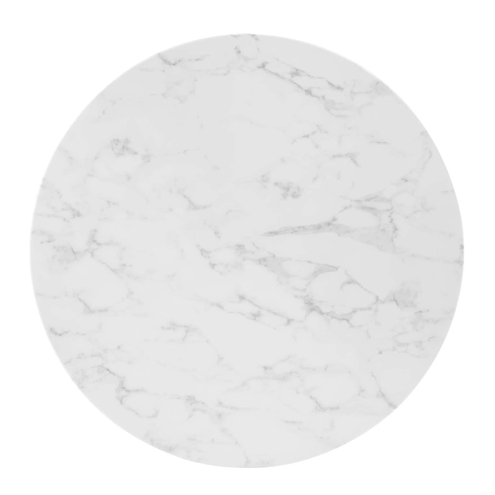 Modway Zinque 36" Artificial Marble Dining Table FredCo