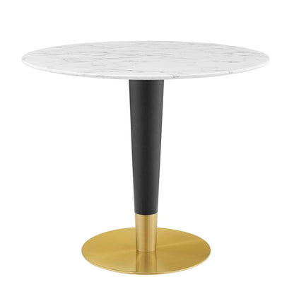 Modway Zinque 36" Artificial Marble Dining Table FredCo