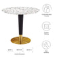Modway Zinque 36" Round Terrazzo Dining Table FredCo