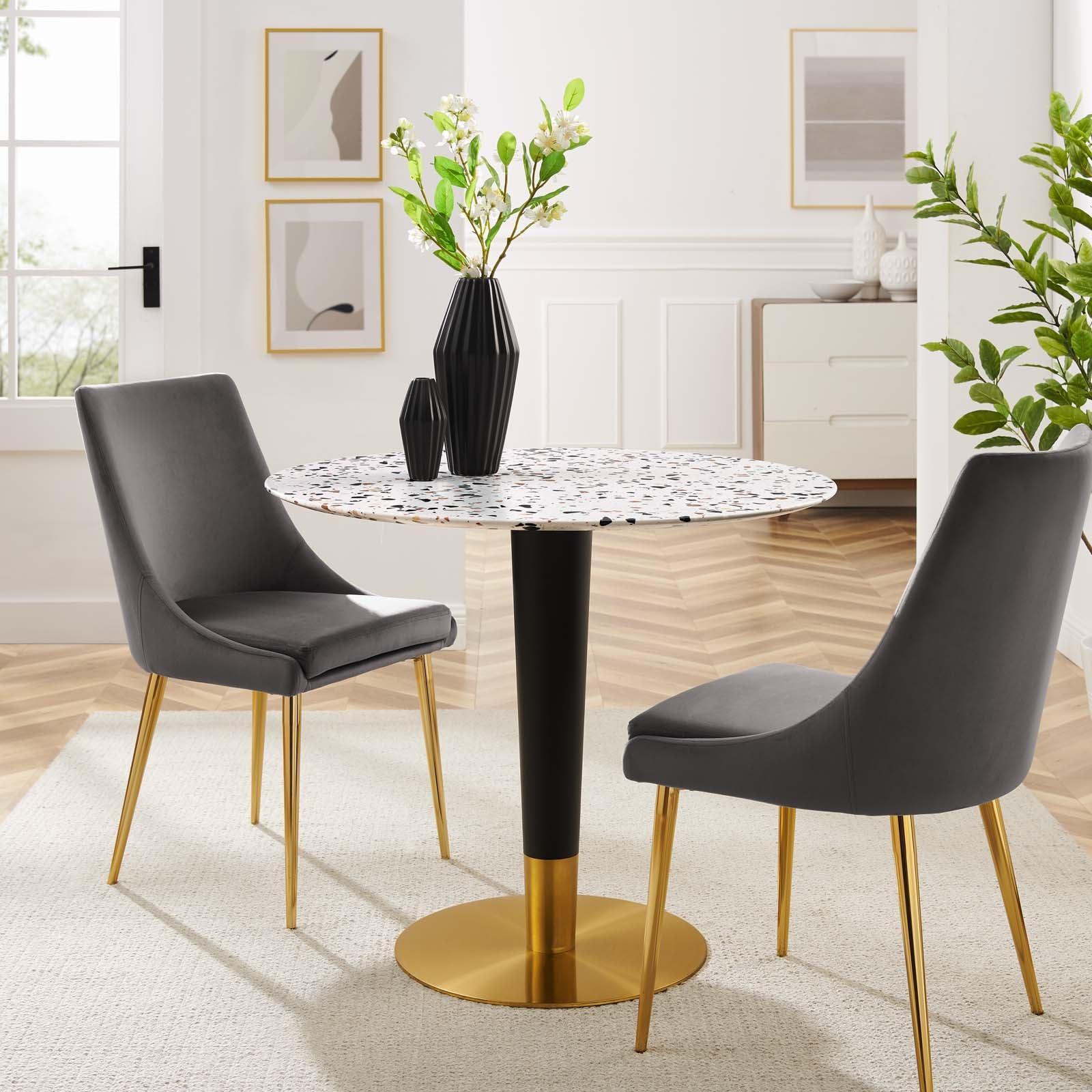Modway Zinque 36" Round Terrazzo Dining Table FredCo