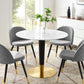 Modway Zinque 40" Artificial Marble Dining Table FredCo
