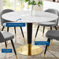 Modway Zinque 47" Artificial Marble Dining Table FredCo