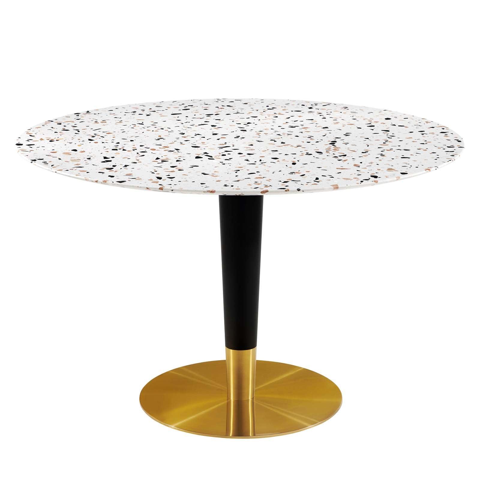 Modway Zinque 47" Round Terrazzo Dining Table FredCo