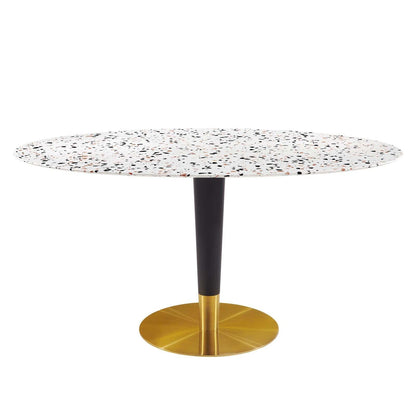 Modway Zinque 60" Oval Terrazzo Dining Table FredCo