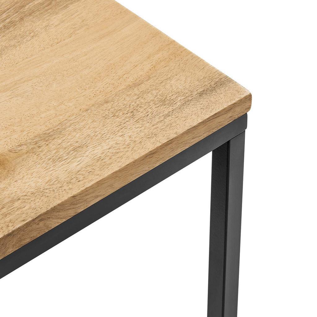 Modway Zora Square Wood and Metal Side Table FredCo
